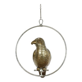 Sergio Bustamante Copper Parrot Sculpture For Sale
