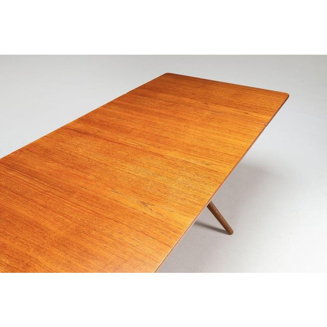 Model AT-309 Dining Table in Teak by Hans Wegner for Andreas Tuck, Denmark, 1952 For Sale - Image 17 of 18