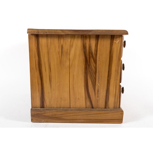 Wood Vintage Salesman Sample Maple Chest of Drawers For Sale - Image 7 of 9