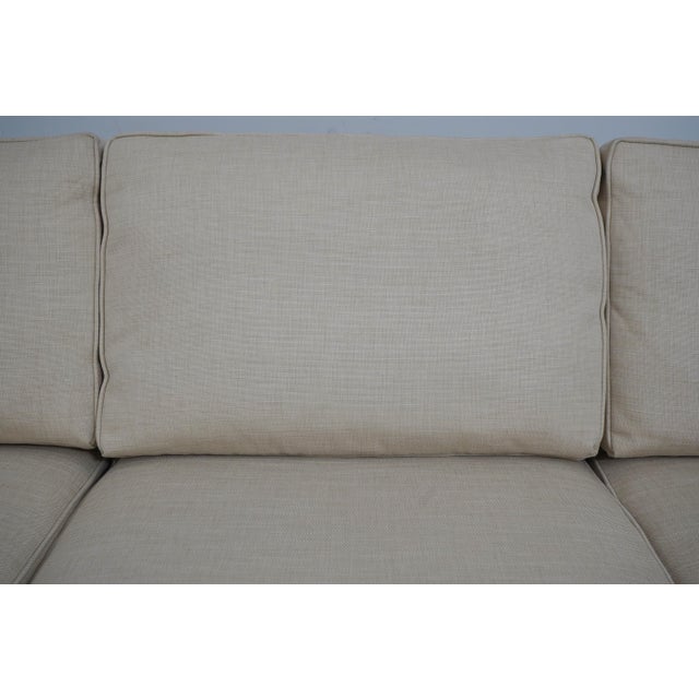 Ethan Allen Astor Track Arm Sofa & Ottoman For Sale - Image 12 of 18