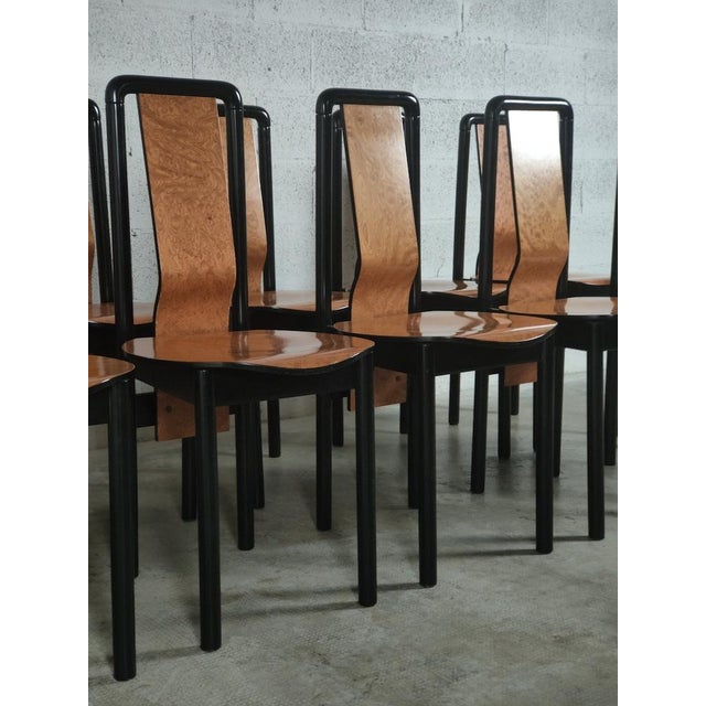 Wood Dining Chairs by Pierre Cardin, 1950s, Set of 12 For Sale - Image 7 of 18