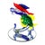 Mid-Century Modern Vintage Italian Murano Glass Fish Figures-a Set of Six For Sale - Image 3 of 18