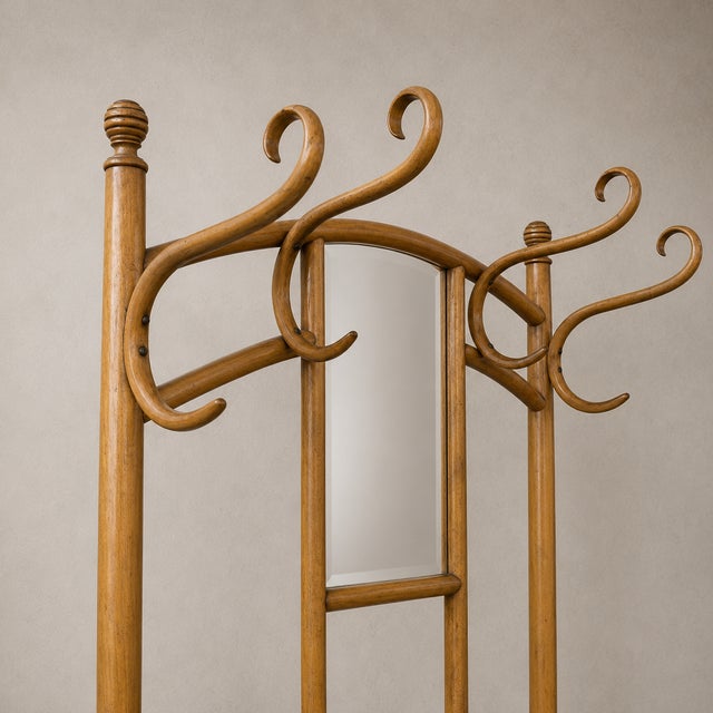 Thonet Number 10905 Bentwood Hall Stand by Michael Thonet for Thonet, 1890s For Sale - Image 4 of 7