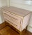 Aimee Painted Pink Glass Panel Dresser with Satin Brass Trim Self closing drawers. Pink interiors. Absolutely Stunning....
