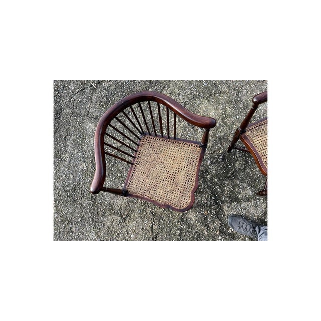 Set of Art Nouveau Corner Chairs attributed to Adolf Loos for FO Schmidt, 1890s For Sale - Image 15 of 18