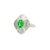 Experience the elegance of this exquisite fashion ring. At its heart lies a 0.72 carat oval Paraiba Tourmaline,...