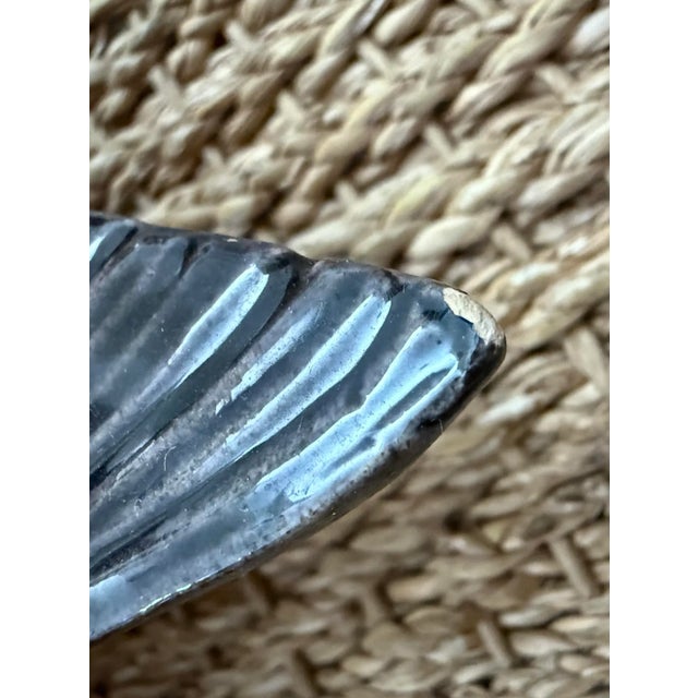 Early 20th Century Bordallo Pinheiro Portuguese Majolica Fish Plate Platter For Sale - Image 9 of 11