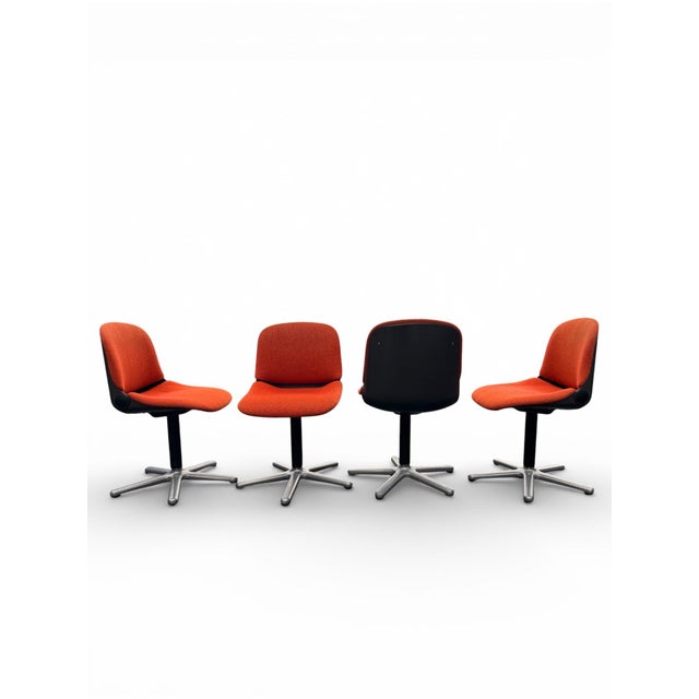 Wilkhahn Mid-Century Modern Space Age Chairs from Wilkhahn, 1970s, Set of 4 For Sale - Image 4 of 14