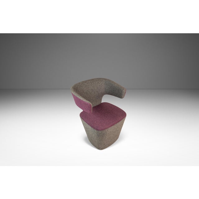 Textile Set of Two (2) Post Modern "Bison" & "Venus" Lounge / Accent Chairs in Mohair by Simon Pengelly for Allermuir, United Kingdom, C. 2010s For Sale - Image 7 of 17