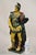 Early 20th Century Majolica Alexander the Great Greek Warrior Soldier Glazed Pottery Sculpture For Sale - Image 12 of 12