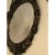 Traditional 1990s Vintage Italian Oval Shaped Wood Carved Mirror For Sale - Image 3 of 10