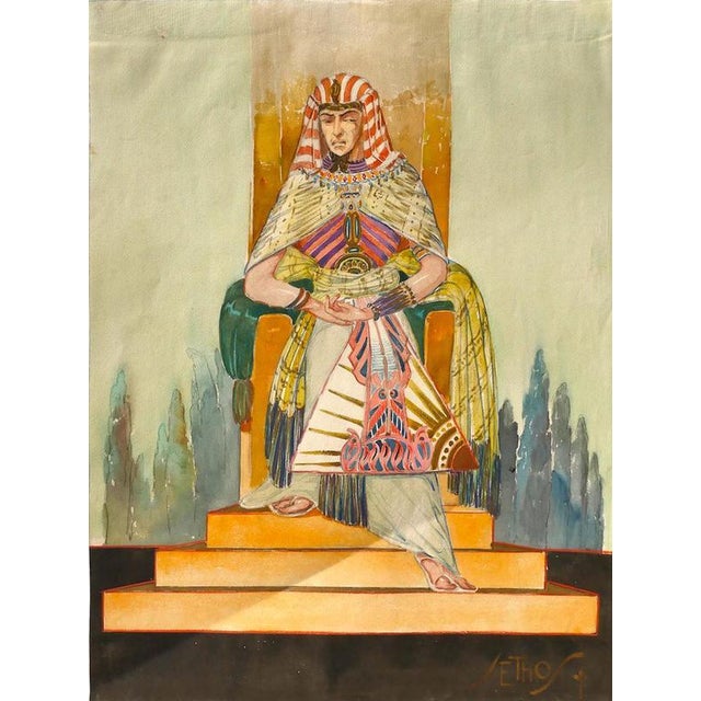 The king is an original drawing in watercolor on cardboard realized by Toha in 1924 ca. The state of preservation of the...