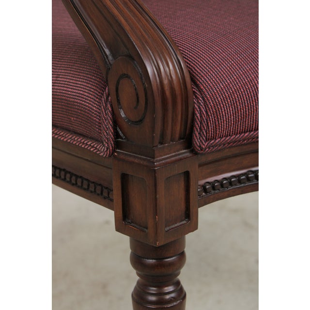 Set of 8 French Louis XVI Style Upholstered Dining Chairs For Sale - Image 16 of 18