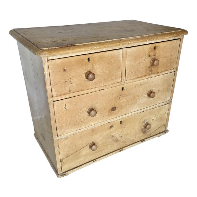 Late 19th Century English Pine Chest of Drawers For Sale