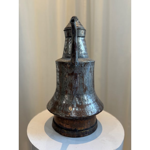 Antique Hand-Hammered Middle Eastern Dallah Coffee Pot For Sale - Image 4 of 7