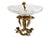 Metal Antique Bronze & Crystal Centerpiece, Acorns & Flowers For Sale - Image 7 of 9