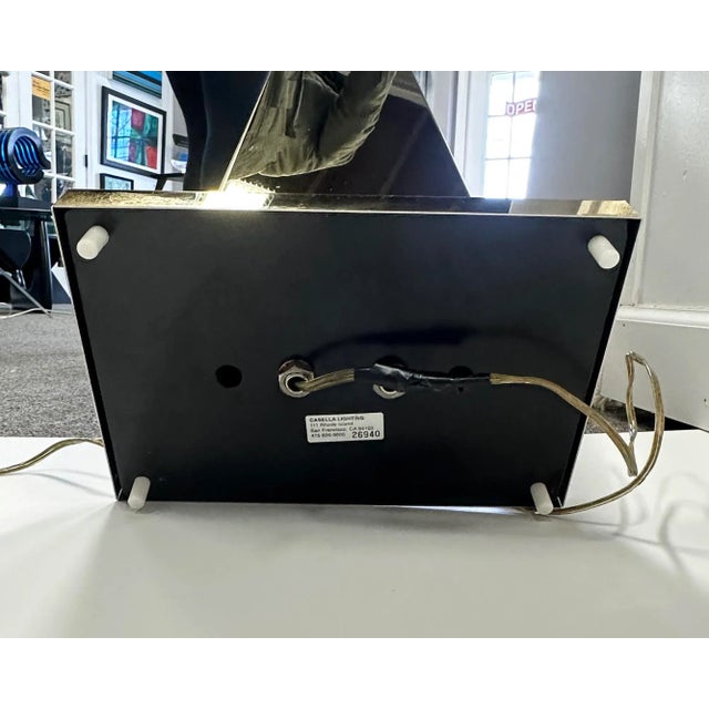 Casella “Pylon” Polished Skyscraper Floor Lamp For Sale In Indianapolis - Image 6 of 10