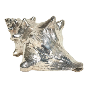 Mid Century Italian Sterling Coated Seashell by Federico Buccellati