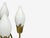 Brass Fog & Mørup, Tulip Chandelier, Opal Glass, Brass, Teak, Denmark, 1960s For Sale - Image 8 of 10