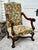 Traditional 1950s Renaissance Revival Armchair High Back Carved Floral Tapestry For Sale - Image 3 of 13