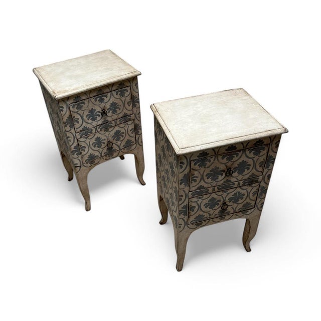 Polychrome Florentine Nightstands, Set of 2 For Sale - Image 3 of 10