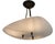 Mid-Century Modern Brass and Sculptural White Glass Pendant Lamp, Italy, 1960s For Sale