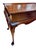 1940s Queen Anne Style Mahogany Tea Table With Double Pullout Trays For Sale - Image 4 of 10