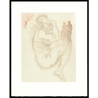 1963 Dalí Divine Comedy Engraving Purgatoire Chant 19 "La Sirène Des Rêves" (The Dream Siren) For Sale