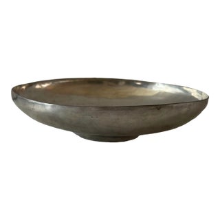 American Handmade Pewter Bowl by Riverwood Pewter For Sale