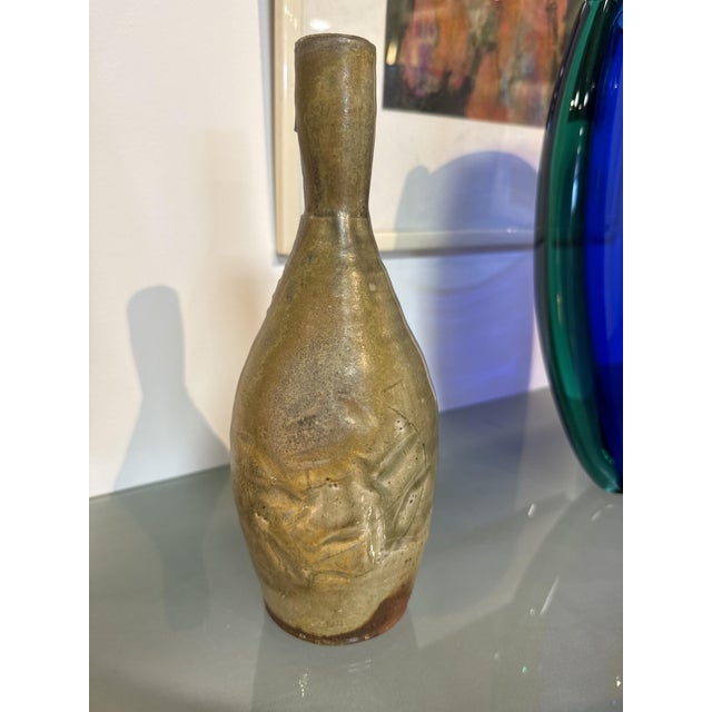 Enameled Stoneware Vase by Justin Dutel from Atelier De La Borne, 1970s For Sale - Image 4 of 5