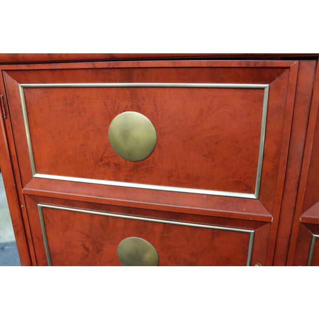 Chinoiserie Linen Press For Sale - Image 11 of 12