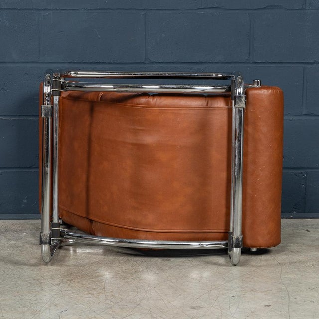 Italian Brown Leather Recliner Armchair, 1980s For Sale - Image 14 of 18