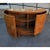 Contemporary Century Furniture Omni Collection Burl Walnut Demilune Cabinet For Sale - Image 3 of 8
