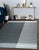 6x9 Gray Hand-Knotted Wool Dotted Linear Band Geometric Modern Carpet Rug For Sale - Image 10 of 11