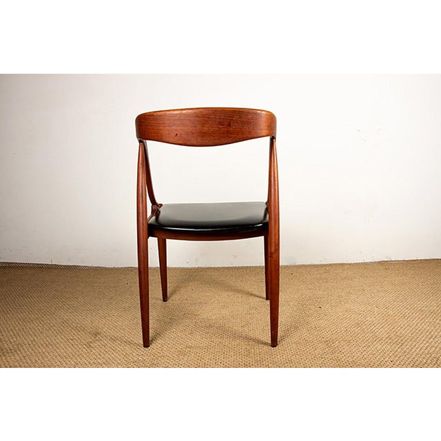 Vintage Danish Chairs in Teak and Skai by Johannes Andersen for Uldum Mobelfabrik, 1960s, Set of 6 For Sale - Image 15 of 18