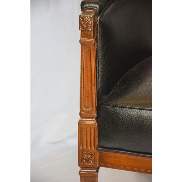 Wood Mid Century Modern Hollywood Regency High Back Armchairs - a Pair For Sale - Image 7 of 13