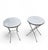 Aluminium Standing Tables, 1970s, Set of 2 For Sale - Image 4 of 18