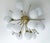Italian 21st Century Mezzo Satin Brass Matte White Murano Flush Mount by Fabio LTD For Sale - Image 3 of 10