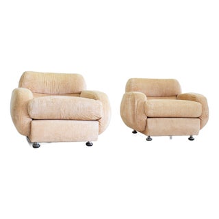 Vintage Italian Armchairs, 1970s, Set of 2 For Sale