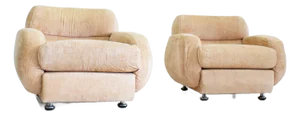 Vintage Italian Armchairs, 1970s, Set of 2