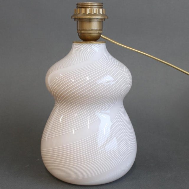 Vintage Italian Murano Glass Table Lamp, 1970s For Sale - Image 4 of 13
