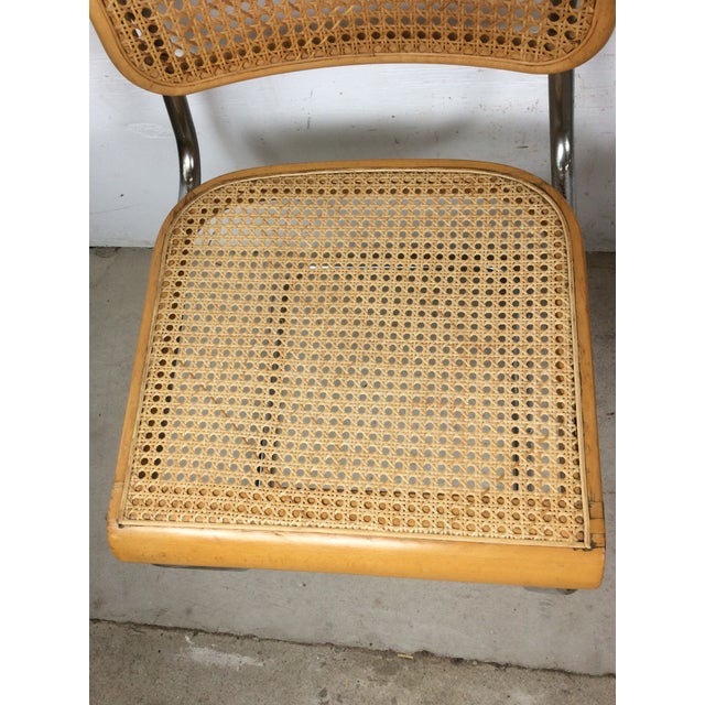 Set of 3 Mid Century Modern Cesca Chairs by Marcel Breuer For Sale - Image 11 of 17