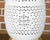 1920s White Porcelain Asian Vases with Geometric Décor Made into Table Lamps - a Pair For Sale In Atlanta - Image 6 of 9