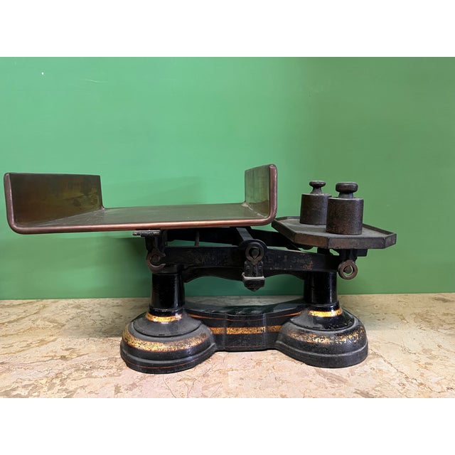 French Bench Scale, 1950s, Set of 3 For Sale - Image 4 of 12