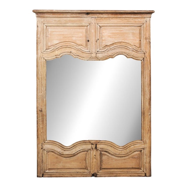 French Large-Size Overmantel Mirror, 19th Century For Sale