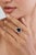 Navy Blue Victorian Natural 18k White Gold 8.42ct Blue Sapphire & Diamond Art Deco Ring Size 4 For Sale - Image 8 of 17