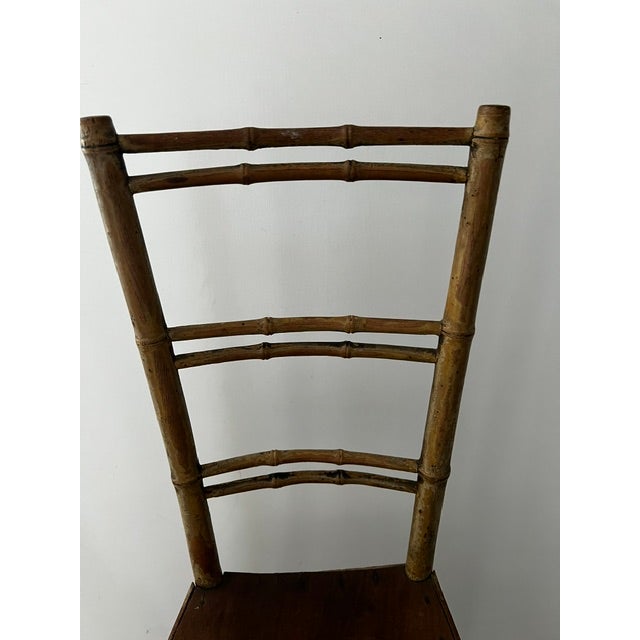 Wood Antique 19th C Faux-Bamboo Spindle-Back Spinning Chair For Sale - Image 7 of 7