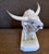 Hand-Painted Porcelain Long Horn Bull Figurine from Herend, 1970s For Sale - Image 3 of 9