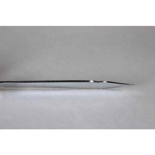 Vintage English Sheffield Sterling Silver Handled Fish Knife For Sale - Image 11 of 12