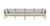 Cypress Teak Wood 128" Sofa With Gray Color Rope Design For Sale - Image 10 of 12